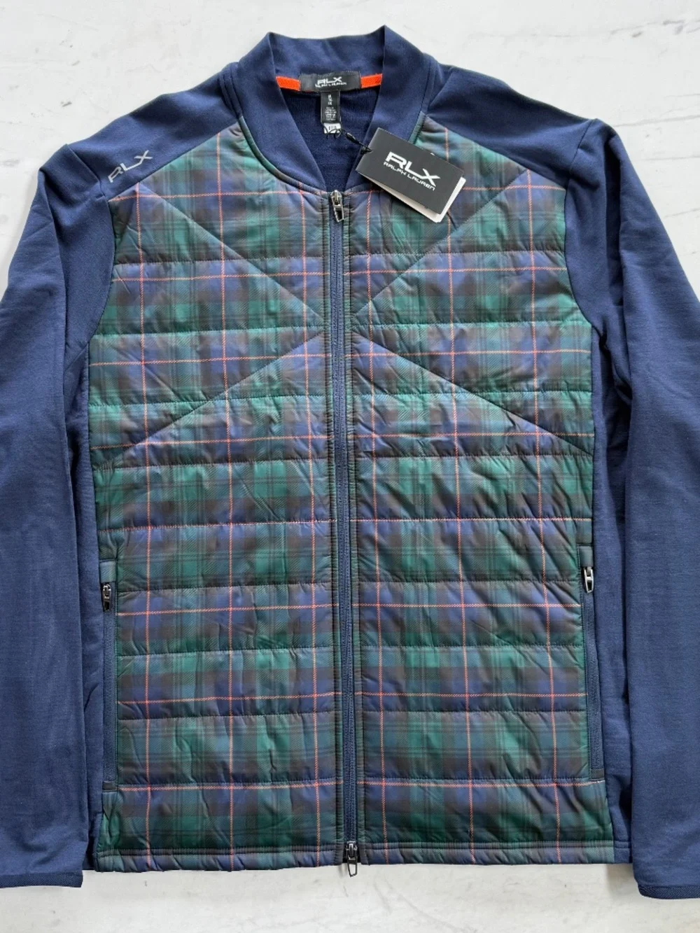 New RLX Ralph Lauren Hybrid Mockneck Wool Jacket Full Zip